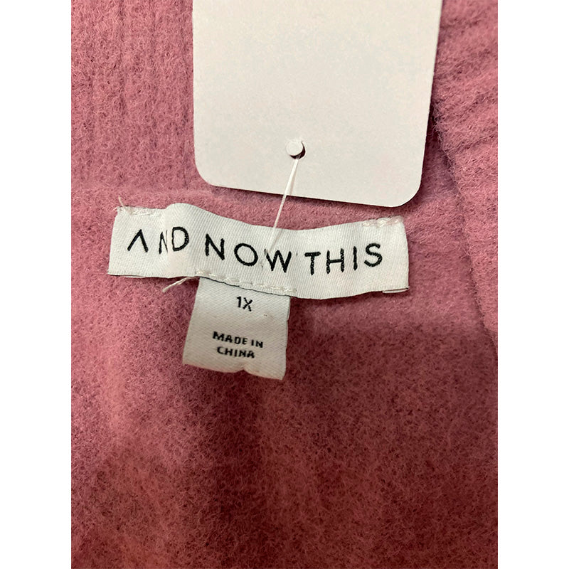 NWD And Now This Sweatshirt V Neck Rose Gold 1X