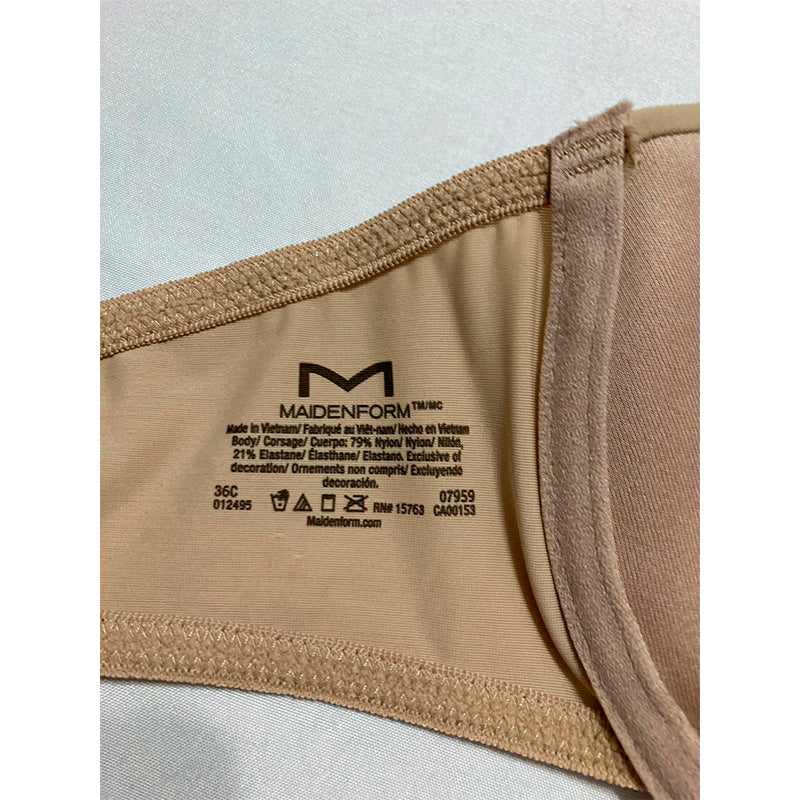 Maidenform One Fab Fit Original Tailored Demi T-shirt Body Beige 36C
