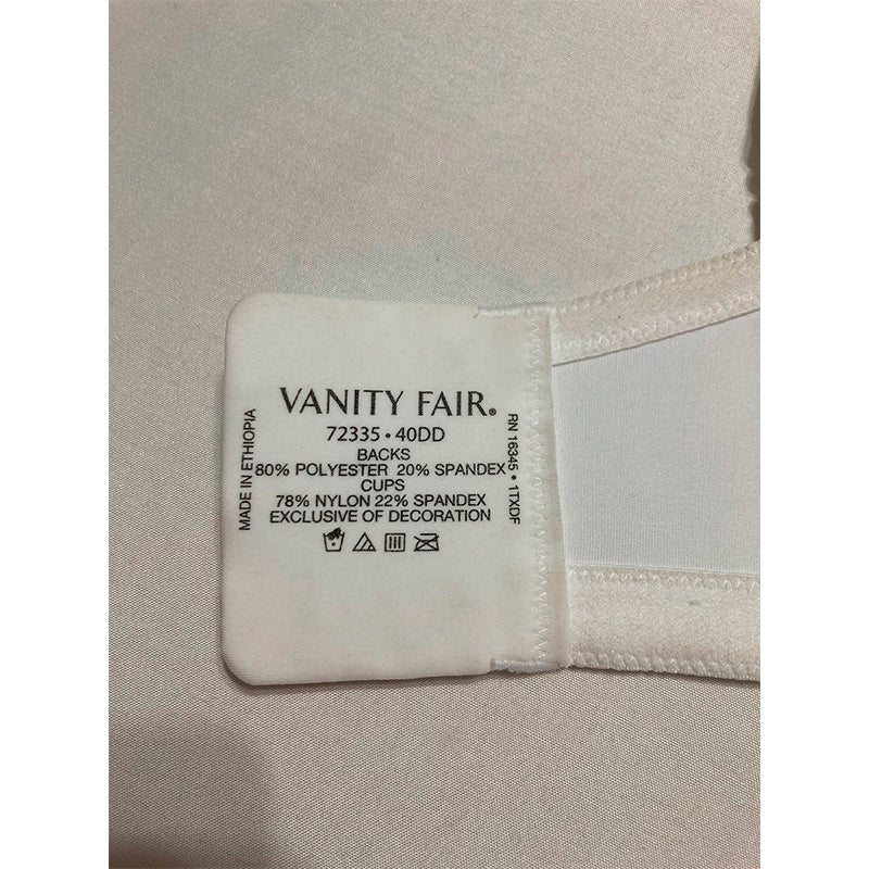 NWD Vanity Fair Convertible Wirefree Contour Bra White 40DD