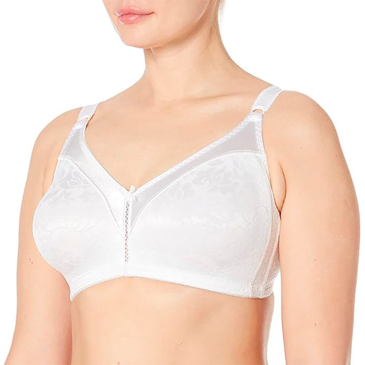 NWD Bali Double Support Spa Closure Wire-Free Bra White 38DD