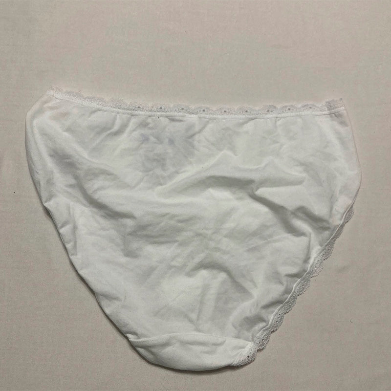NWD B.tempt'd Inspired Eyelet High-Leg Underwear White XL