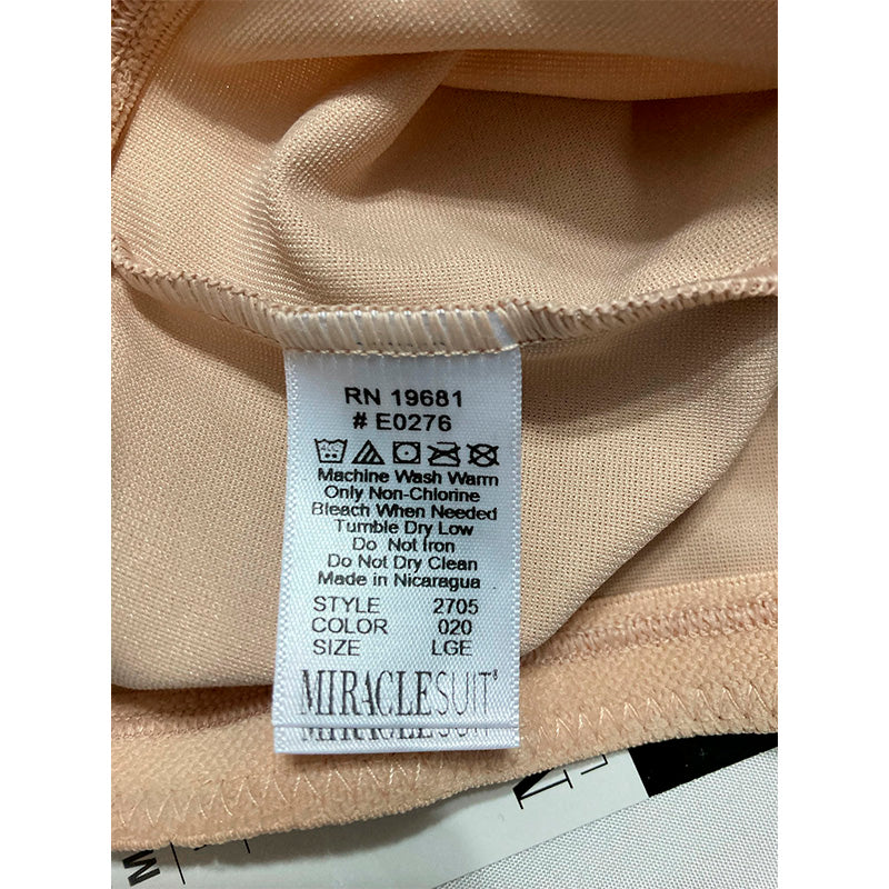 NWD Miraclesuit Shapewear Hi-Waist Brief Underwear Nude L