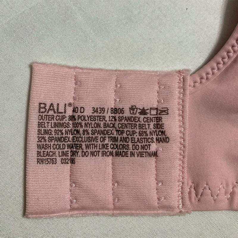 NWD Bali U Ultra Light Convertible Bra Hush Pink 40D