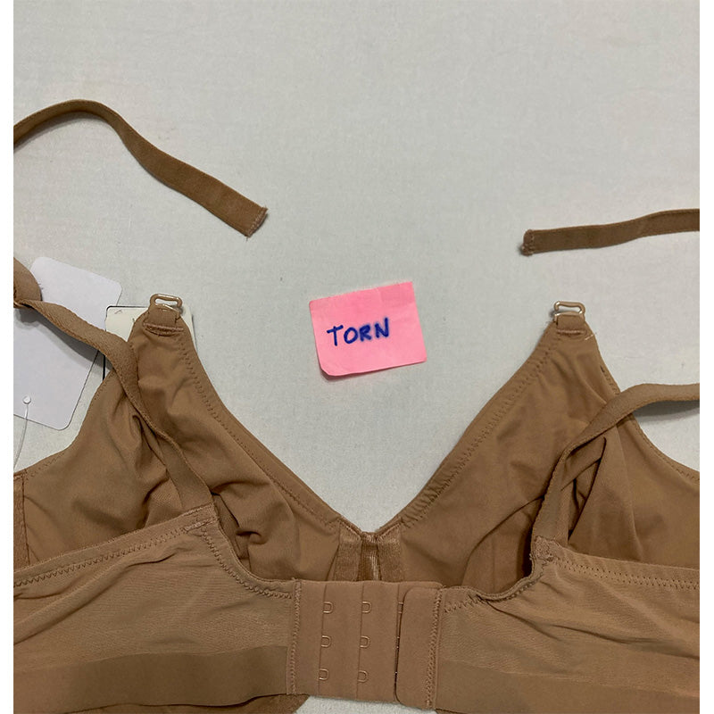 NWD Wacoal Uneven Shape Unlined Underwire Bra Praline 38C