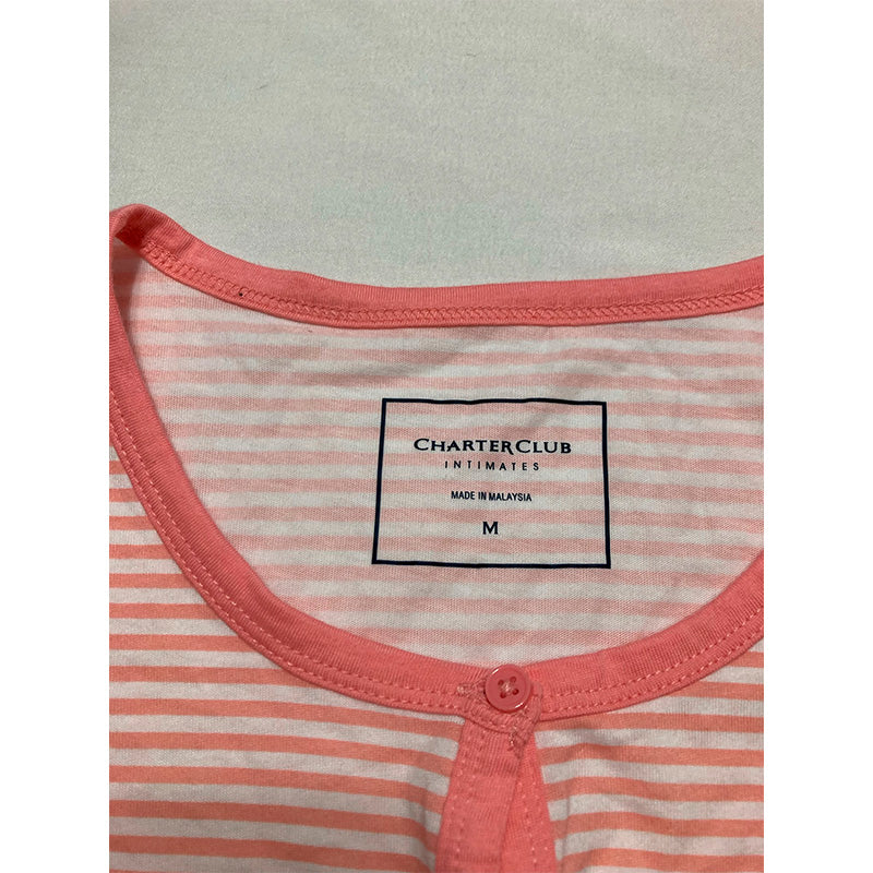 NWD Charter Club Pajama Set Bottom Long Striped Coral M