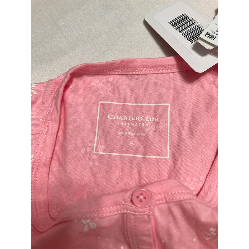 NWD Charter Club Sleepshirt Round Neck Pink S
