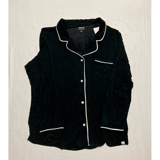 GapBody Only Sleep Top Notch Collar Black XL