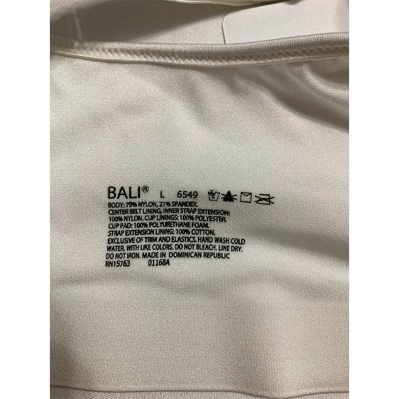 NWD Bali Comfort Revolution Full Coverage Wirefree Bra White L
