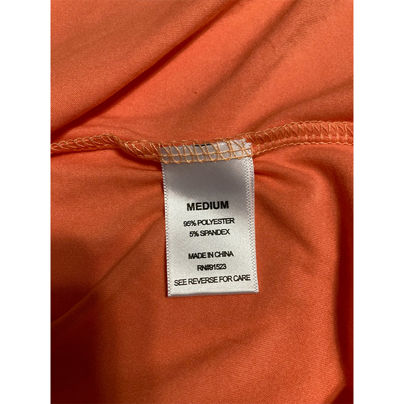 Roudelain Only  Pajama Top Round Neck Orange M