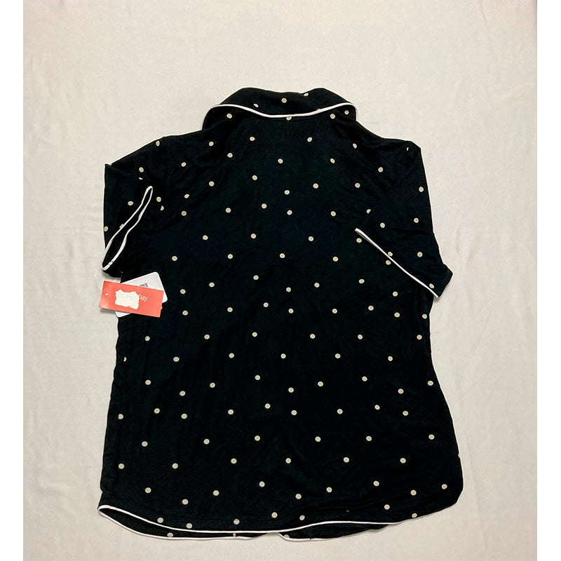State of day Only Pajama Top With Buttons Polka Dot XS