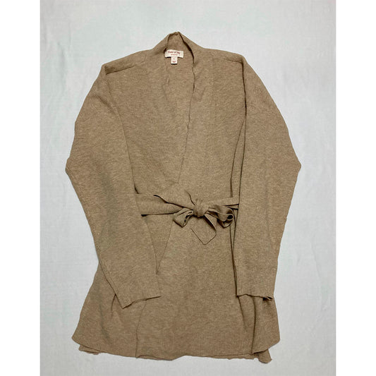 State of day Robe Long Sleeve Notch Collar Beige L
