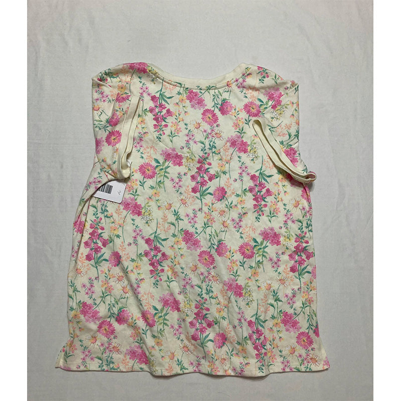 Miss Elaine Sleep Top Notch Collar Multicolor Floral M