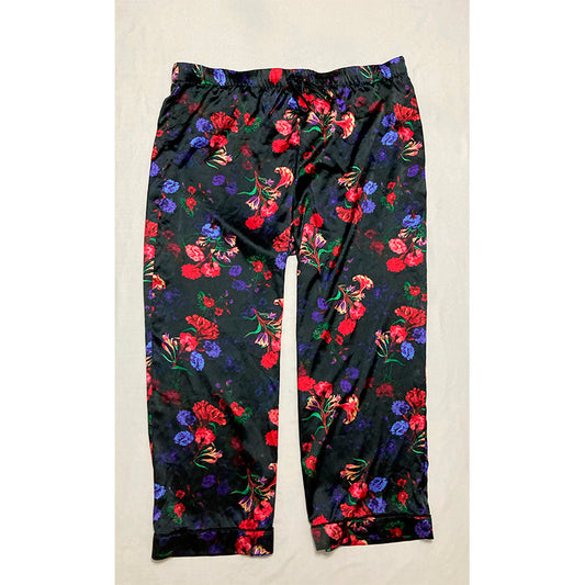 INC Only Sleep Pants Black Multifloral 2XL