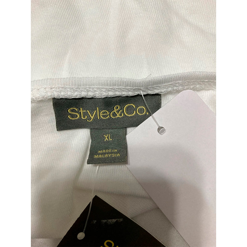 NWD Style & Co Pajama T-Shirt White XL