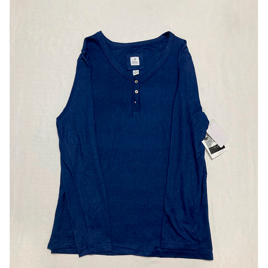 Echo Only Pajama Top V Neck Navy XL
