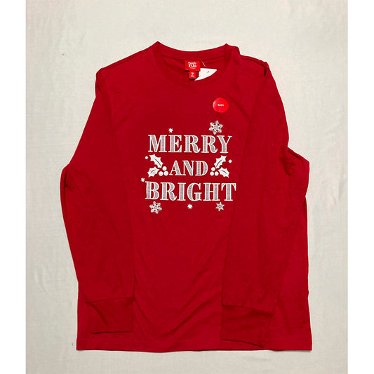 Family Pjs Only Sleep Top Round Neck Men Red M