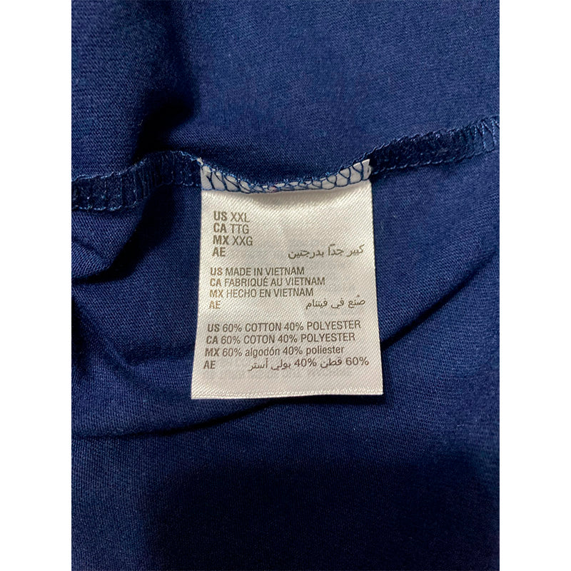 Family Pj Round Neck Sleep Top Men Navy 2XL