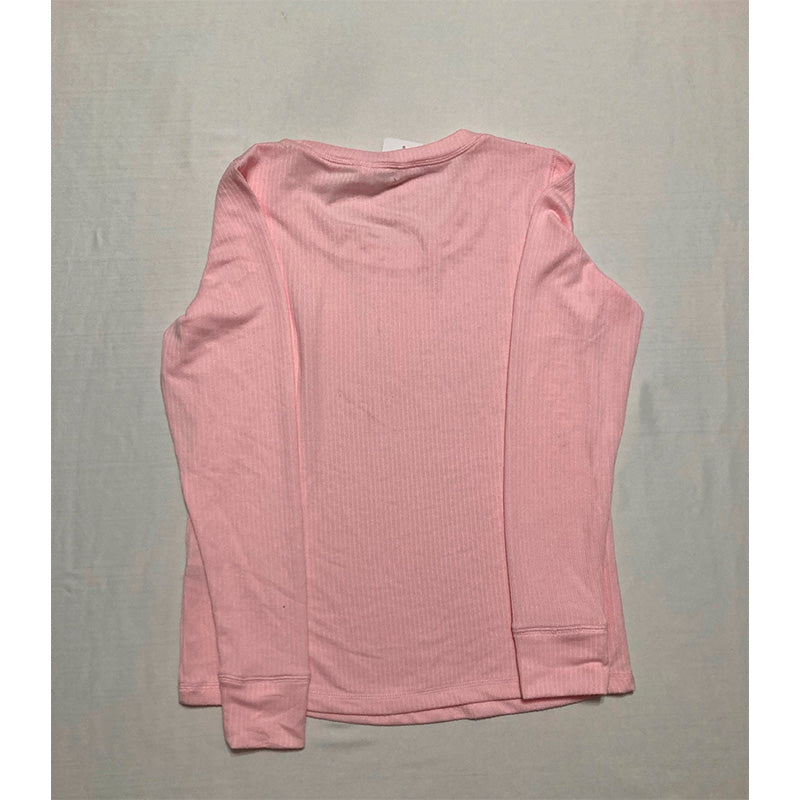 Charter Club Pajama Top Round Neck Baby Pink XS