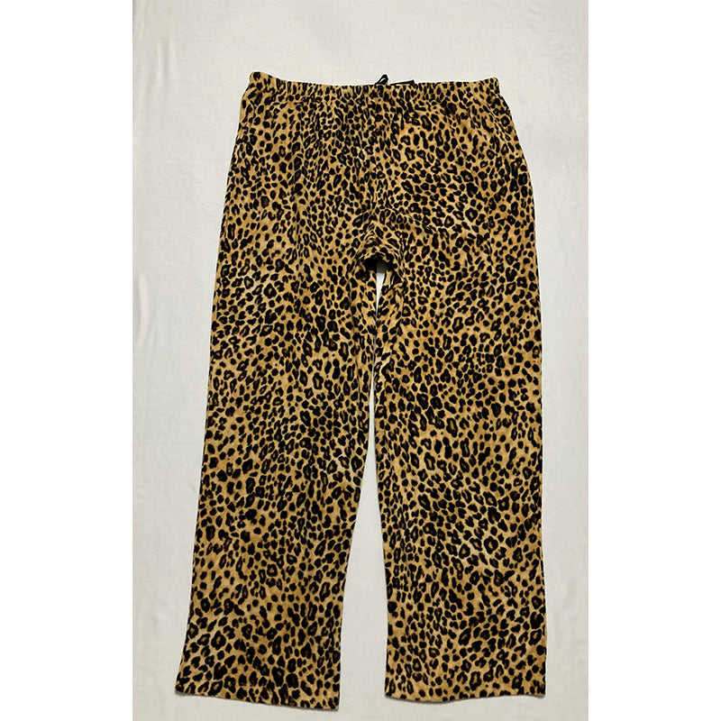 Unbranded Pajama Pants Waist Band Animal Print XL