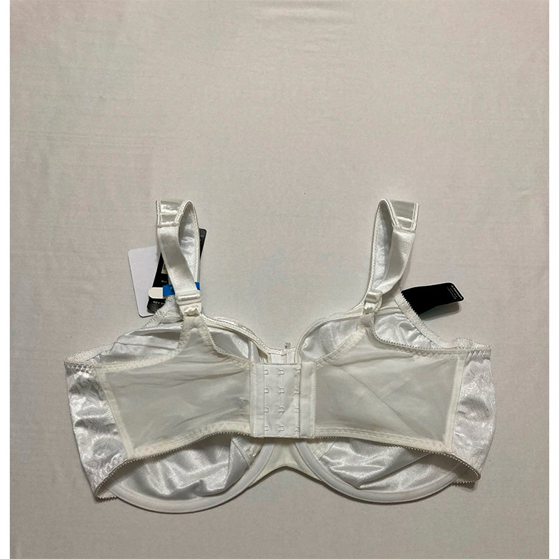 NWD Bali Satin Tracings Minimizer Underwire Bra White 40DDD
