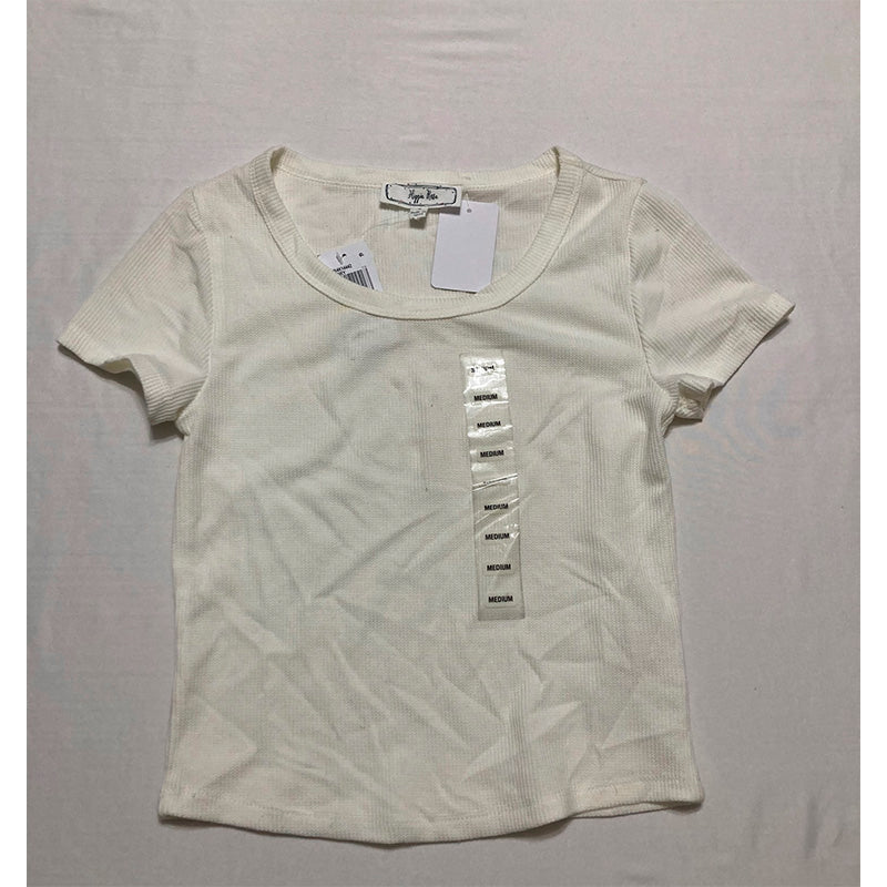 NWD Hippie Rose T Shirt Round Neck Beige M