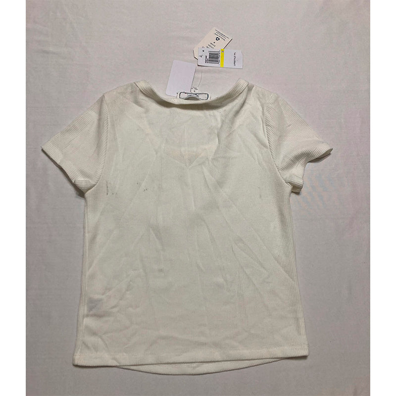 NWD Hippie Rose T Shirt Round Neck Beige M