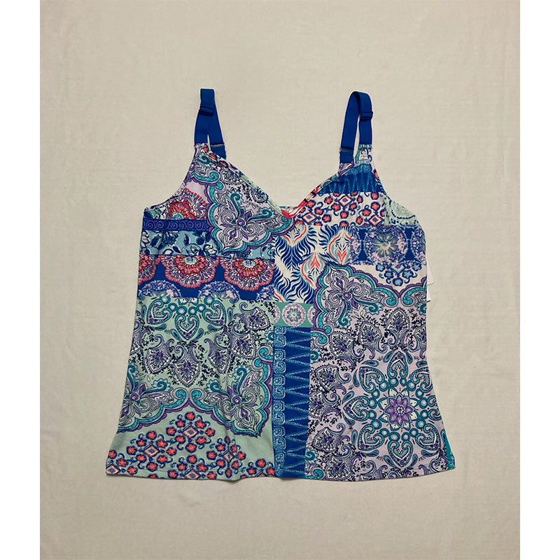 Linea Donatella Cropped Only Pajama Top Multicolor S
