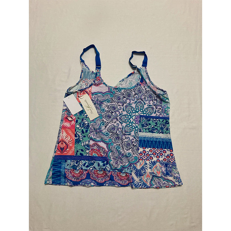 Linea Donatella Cropped Only Pajama Top Multicolor S