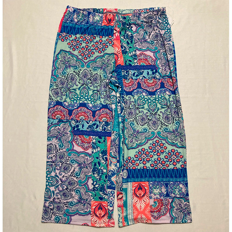 Linea Donatella Women Cropped Only Pajamas Pants Multicolor M