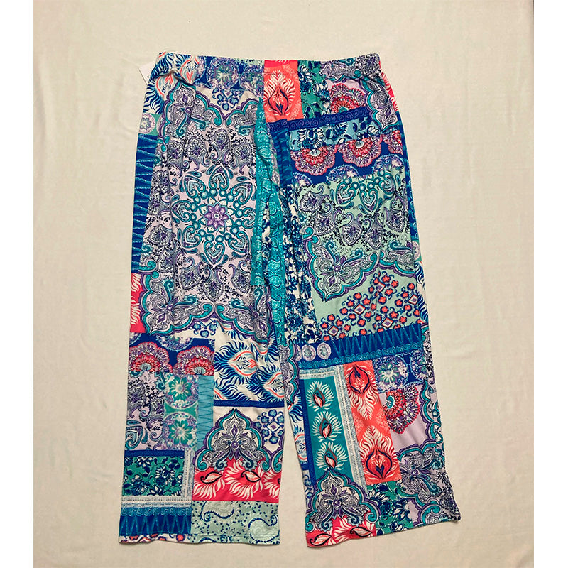 Linea Donatella Women Cropped Only Pajamas Pants Multicolor M