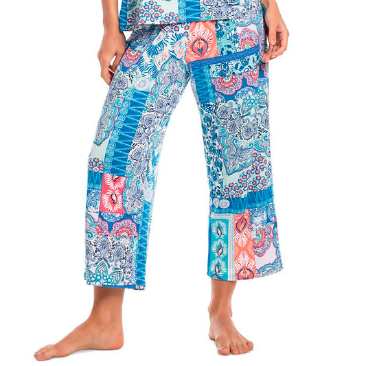 Linea Donatella Women Cropped Only Pajamas Pants Multicolor M