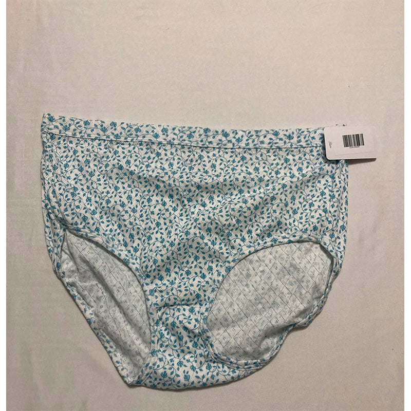 Jockey Brief Panties White Floral 8