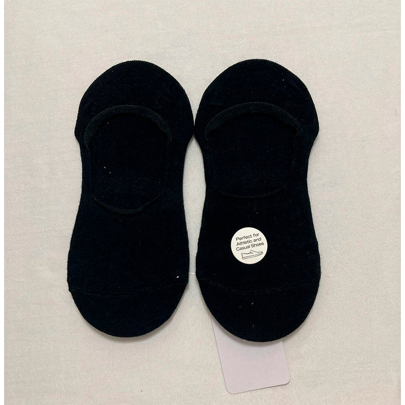 MeMoi Mid-Cut Liner Cotton Blend Socks Black One Size