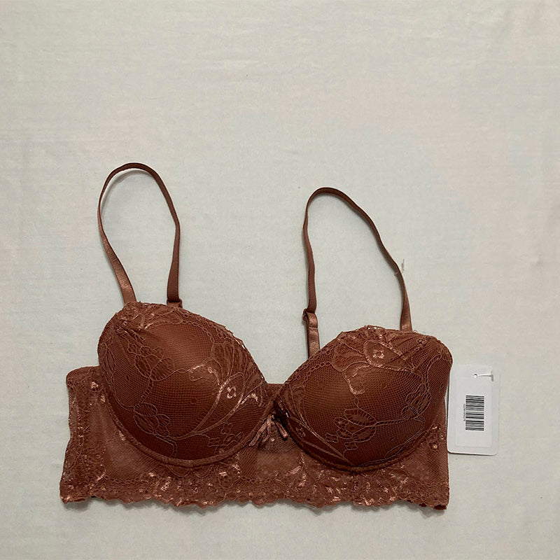 Unbranded Bralette Adjustable Straps Brown 34C