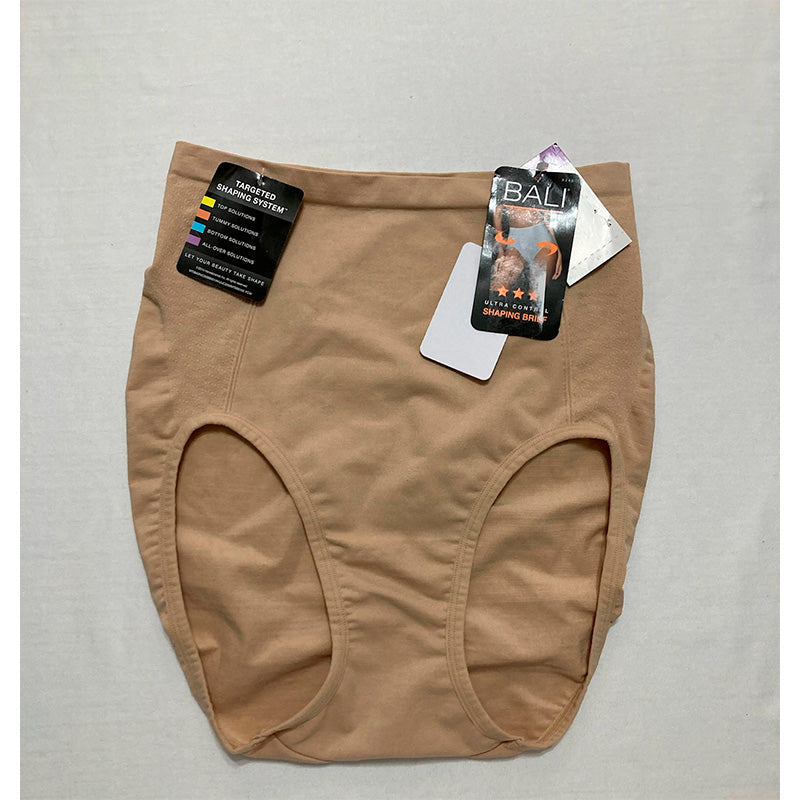 Bali Extra Firm Tummy-Control Seamless Brief Underwear Nude 2XL