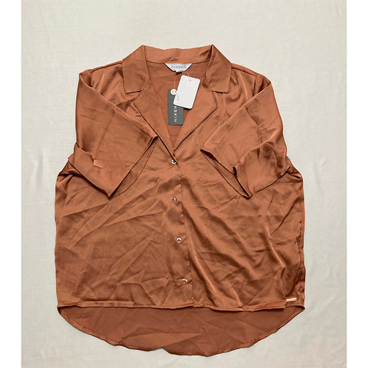 Danskin T-Shirt Long Sleeve Cocoa L