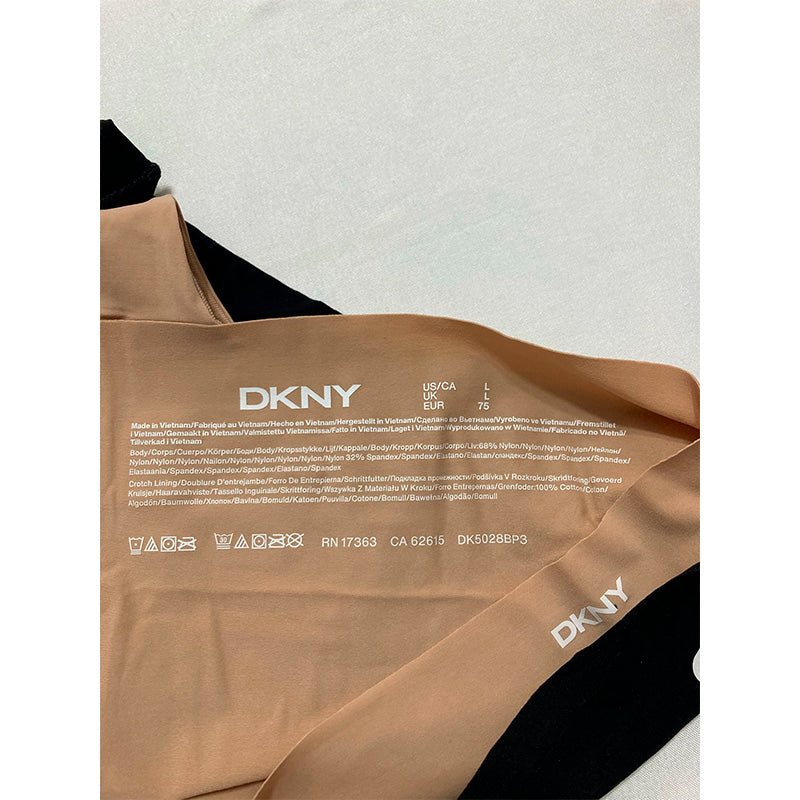 DKNY 2-Pk. Litewear Cut Anywear Hipster Underwear Beige/Black L
