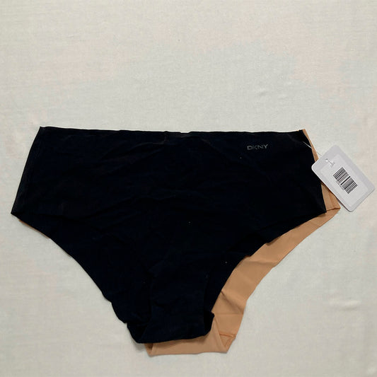 DKNY 2-Pk. Litewear Cut Anywear Hipster Underwear Beige/Black L