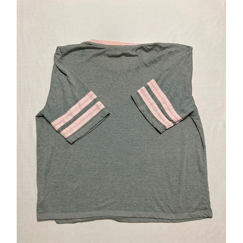 NWD Hippie Rose Sleep Top Grey and Rose XL