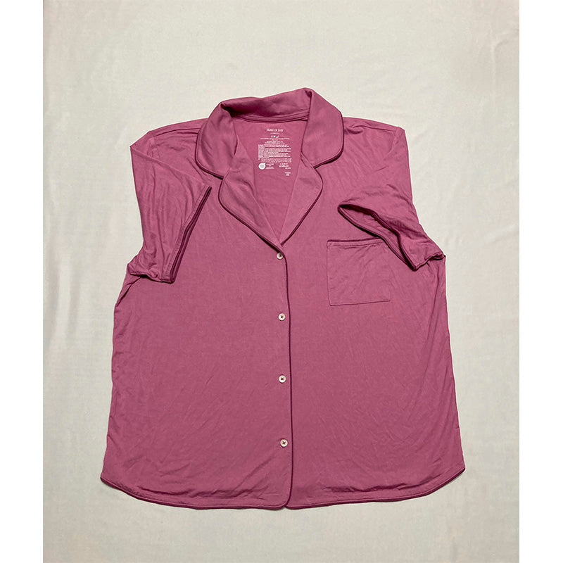 State of day Only pajama top notch collar pink L