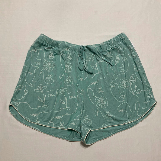 State of day Pajama Top Notch Collar Aqua L