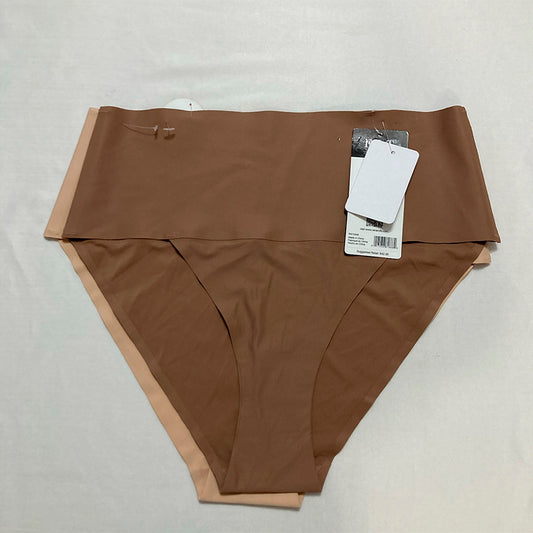 F.I.T 2Pack Beige/Brown Panties Control Bonded Bikini L