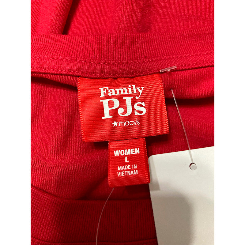 Family Pajamas Mix It Merry & Bright Only Pajama Top Red L