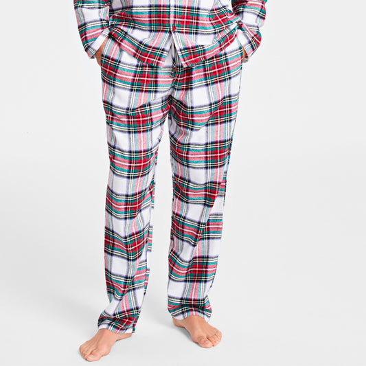 Family Pj Men's Stewart Cotton Plaid Only Pajama Pants Multicolor M