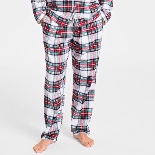 Family Pajamas Men's Stewart Cotton Plaid Pajama Only Pants Plaid 2XL