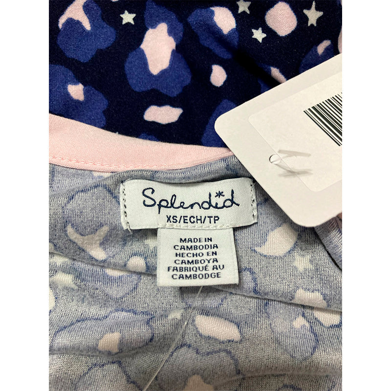 Splendid Only Pajama Top Long Sleeve Multicolor XS