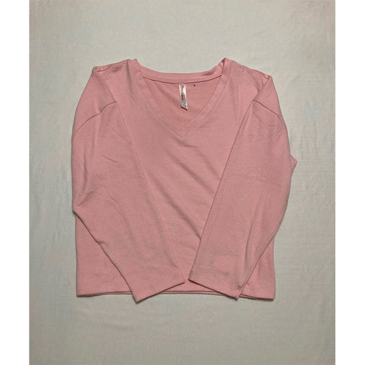 Flora Nikrooz Only Pajama Top V Neck Pink L