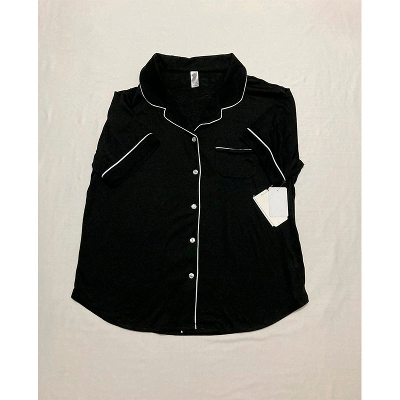 Flora Nikrooz Notch Only Top Pajama Black M