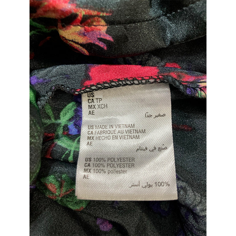 INC Only Pajama Top Notch Collar Multicolor