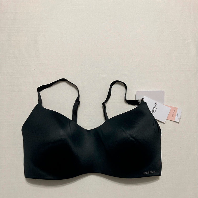 NWD Calvin Klein Liquid Touch Lightly Lined Bla Black 36C